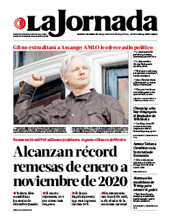 Portada de 2021/01/05. Seleccione para ir a esta edición. Portada de 2021/01/05. Seleccione para ir a esta edición.