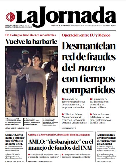 Portada de 2023/12/01. Seleccione para ir a esta edición. Portada de 2023/12/01. Seleccione para ir a esta edición.